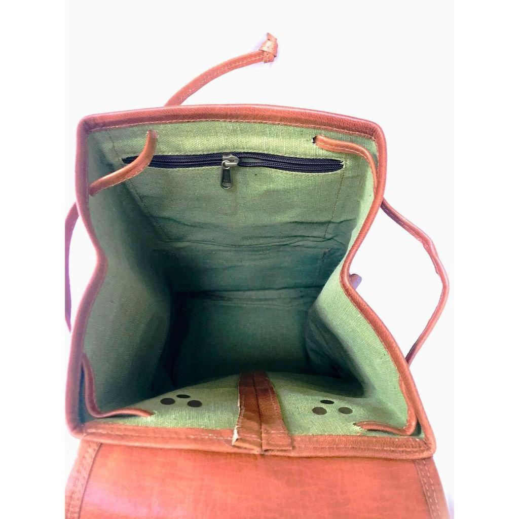 20" personalisierter handgemachter Lederrucksack, Vintage Brauner Rucksack, Damenrucksack, Laptoprucksack, Reiserucksack, umwandelbare Ledertasche