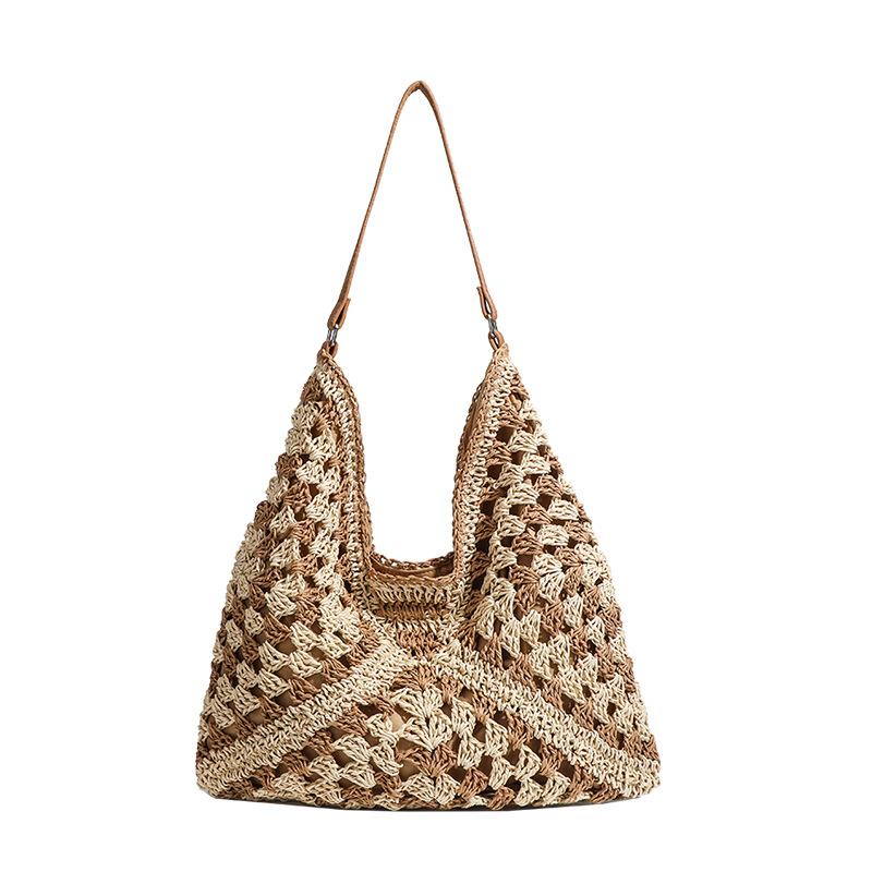 Casual Large Bag Beach Holiday Woven Bag Women's New Summer Large-capacity Shoulder Bag