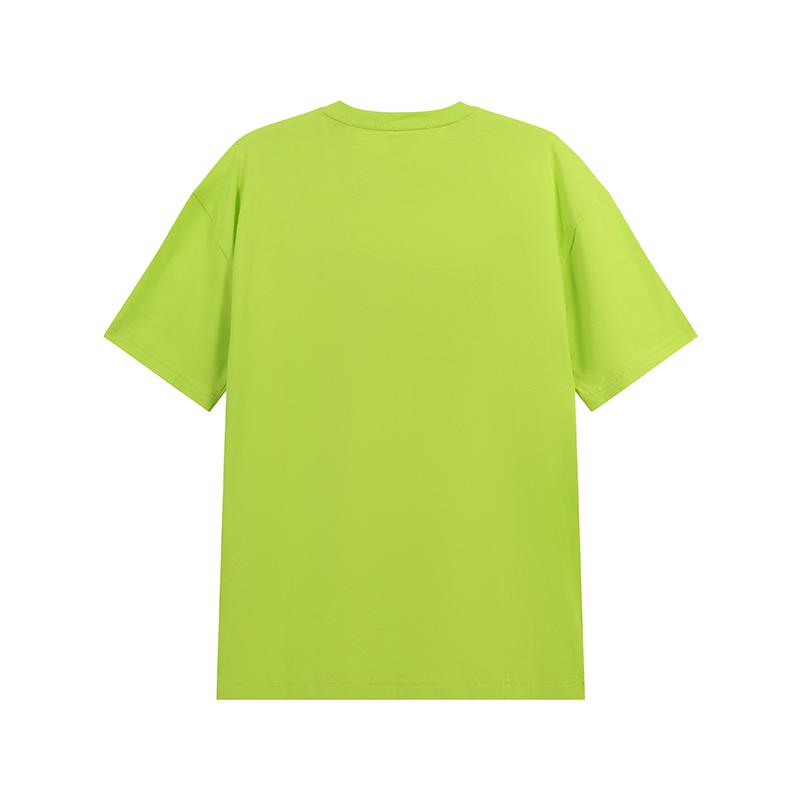 Emporio Armani EA7 SS24 Geometrisches Logo-Print Kurzarm-T-Shirt Herren Oberteile Leuchtendes Grün 3DPT09-PJ02Z-1873