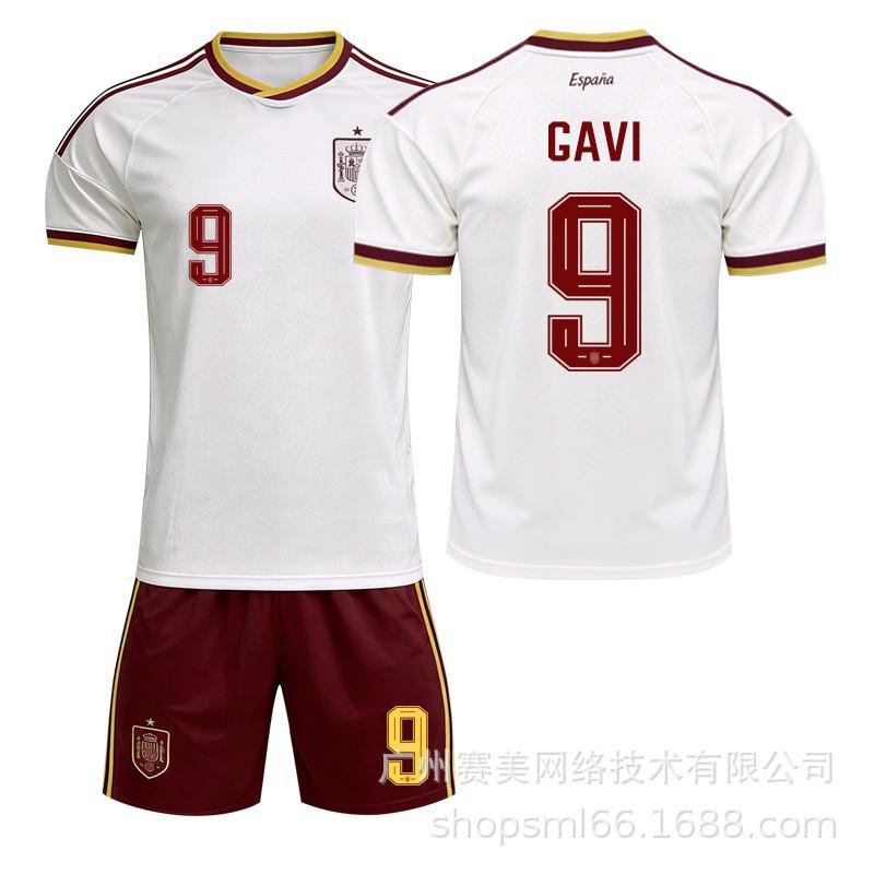 World Cup Spain Away No. 19 Yamal Football Jersey 17 Williams Meijia Mpedri