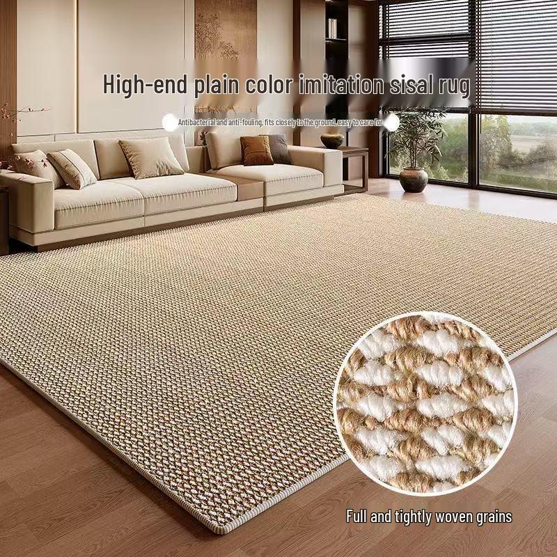 Sisal-Look Thickened Paving Carpet for Living Room, Studio, Bedroom, or Entrance