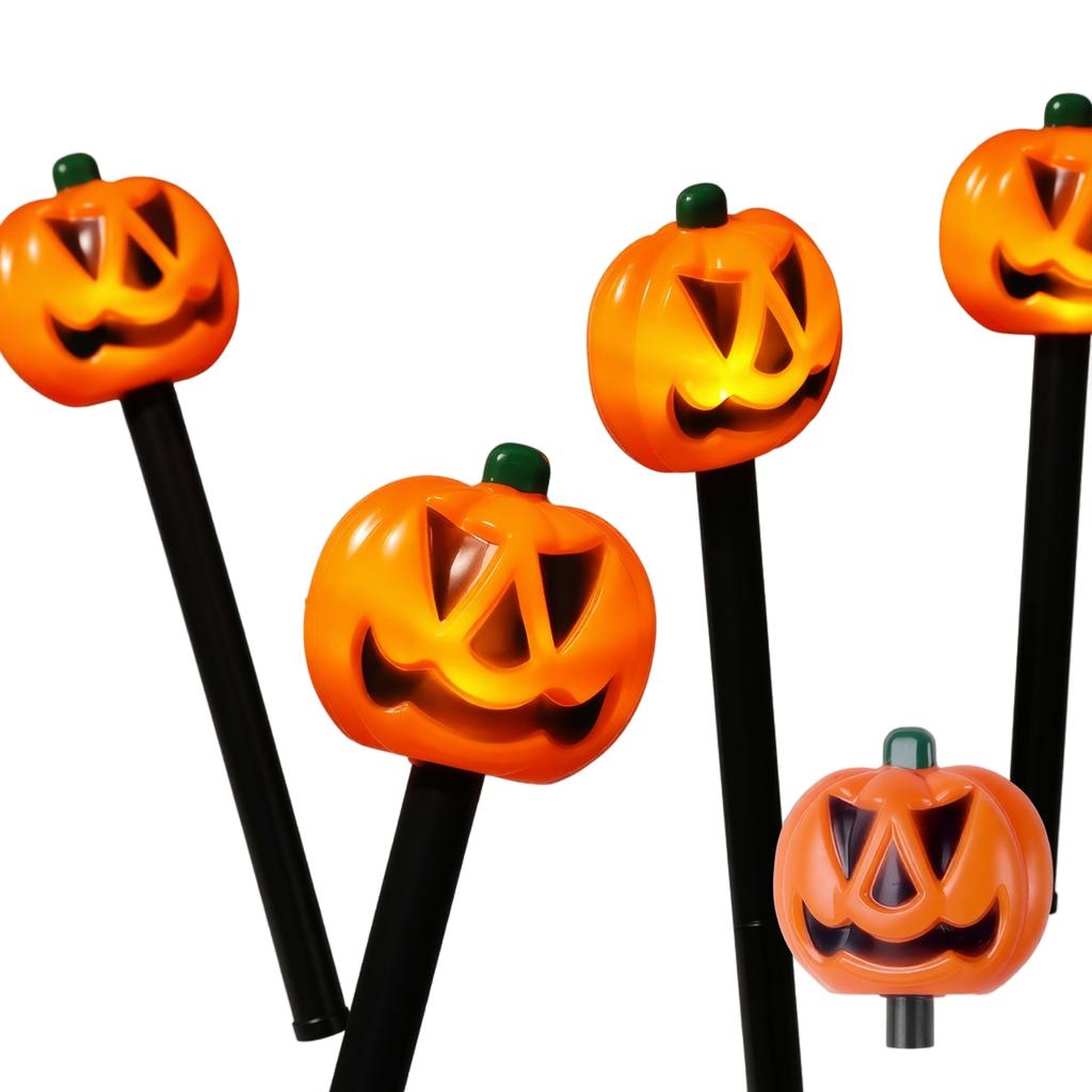 Halloween Pumpkin Ground Stake Lights Outdoor Yard Garden Decorations for Fall Parties