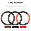 YJTHM1 For Citroen C2 C3 C5 Aircross VTS Xsara C-Crosser Berlingo Jumpy Carbon fiber Leather Car Steering Wheel Cover Auto Accessories