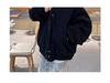 Men's American Short Hooded Cotton Jacket, Winter Luxury, Thick and Warm with Fur Collar.