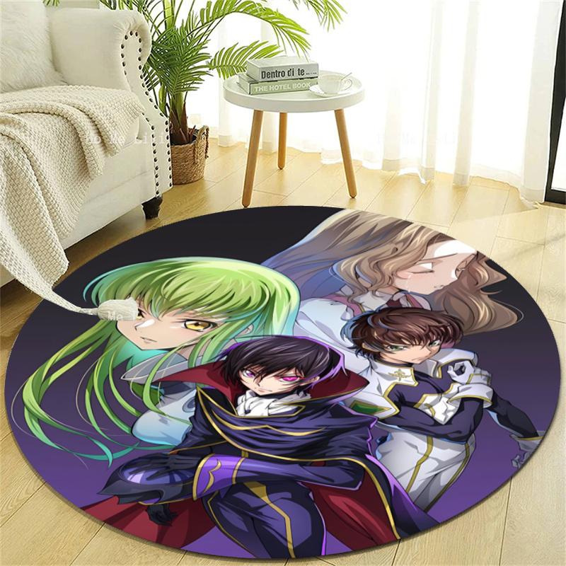Personalized Code Geass Round Chair Office Rug - Perfect for Mat, Office Chair & More - Ideal Gift for Birthdays and Holidays