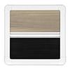 RV Window With Blackout Curtain 75° Opening Angle H500mm W500mm Cutout Push Out Window for RV Camper