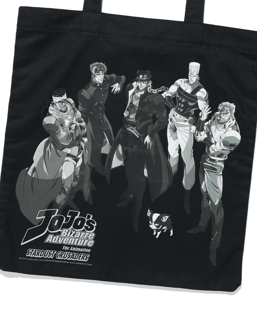 Niceghostclub Jojos Stardust Crusaders Tote Bag_Black(Ng2Gmuab40E)