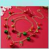 Ensemble de bijoux de Noël avec Cloche et Pendentif Arbre en Alliage pour Femmes et Hommes