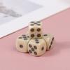 10Pcs 16Mm Acrylic Ivory Dice D6 Dice For Board Game Round Entertainment Party