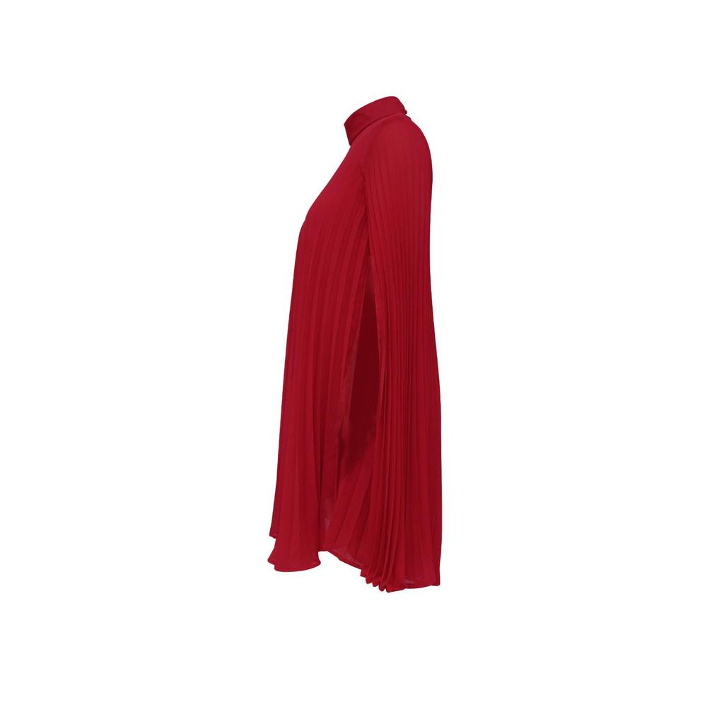 Women's Solid Color Batwing Sleeve Loose Chiffon Dress
