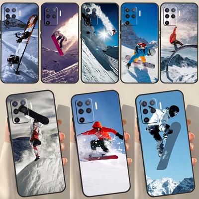 Sports Snowboarding Case For OPPO A15 A74 A54 A94 A52 A72 A31 A53 A53S A5 A9 2020 A3S A5S A83 A91 A93 Cover