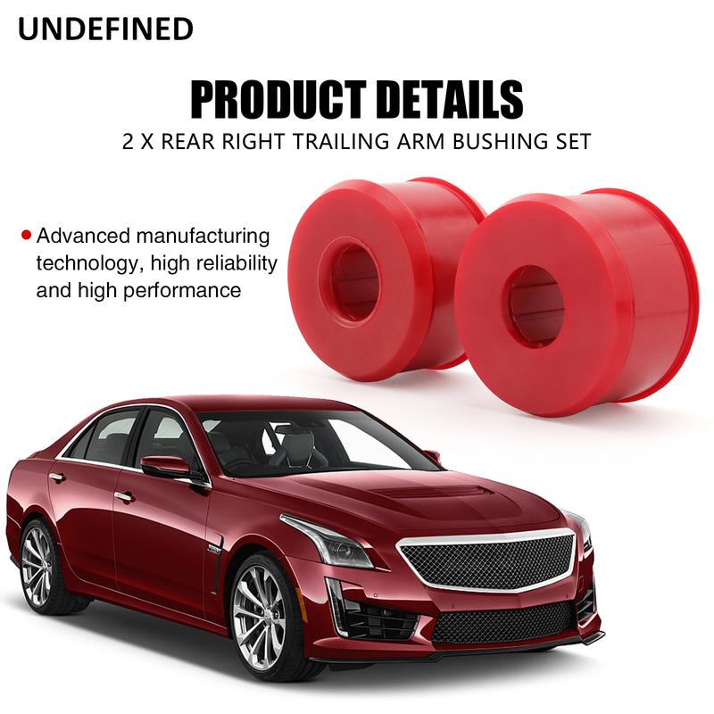 Suspension Rear Trailing Arm Bushings 16.7106R Fits For Honda Civic /Civic del Sol/ CRX For Integra 1994-2001 Red Polyurethane