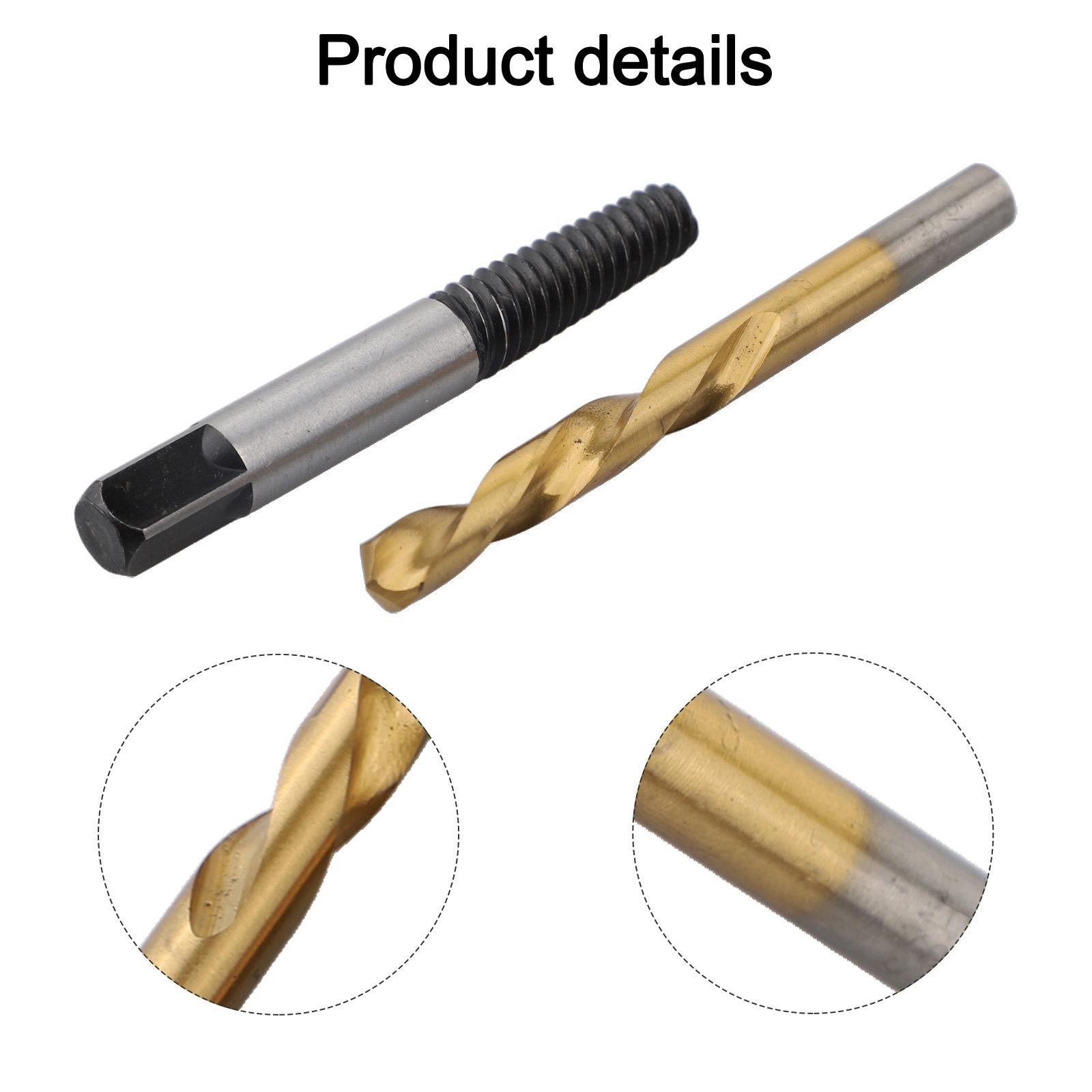 

For DIY Repairs Spiral Flute Removers Drill Bit Set For DIY Projects Broken Screw Removal Tool Kit Power Tool Accessory China Mainland