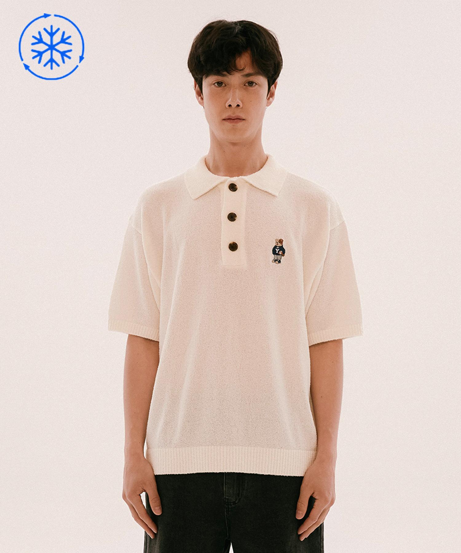 

YALE EMBROIDERY DAN BOUCLE PK KNIT IVORY