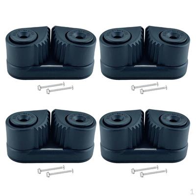 4Pcs Cam Cleat Wre Fairlead for Marine Sailing Hardware 12mm Dia. Rope