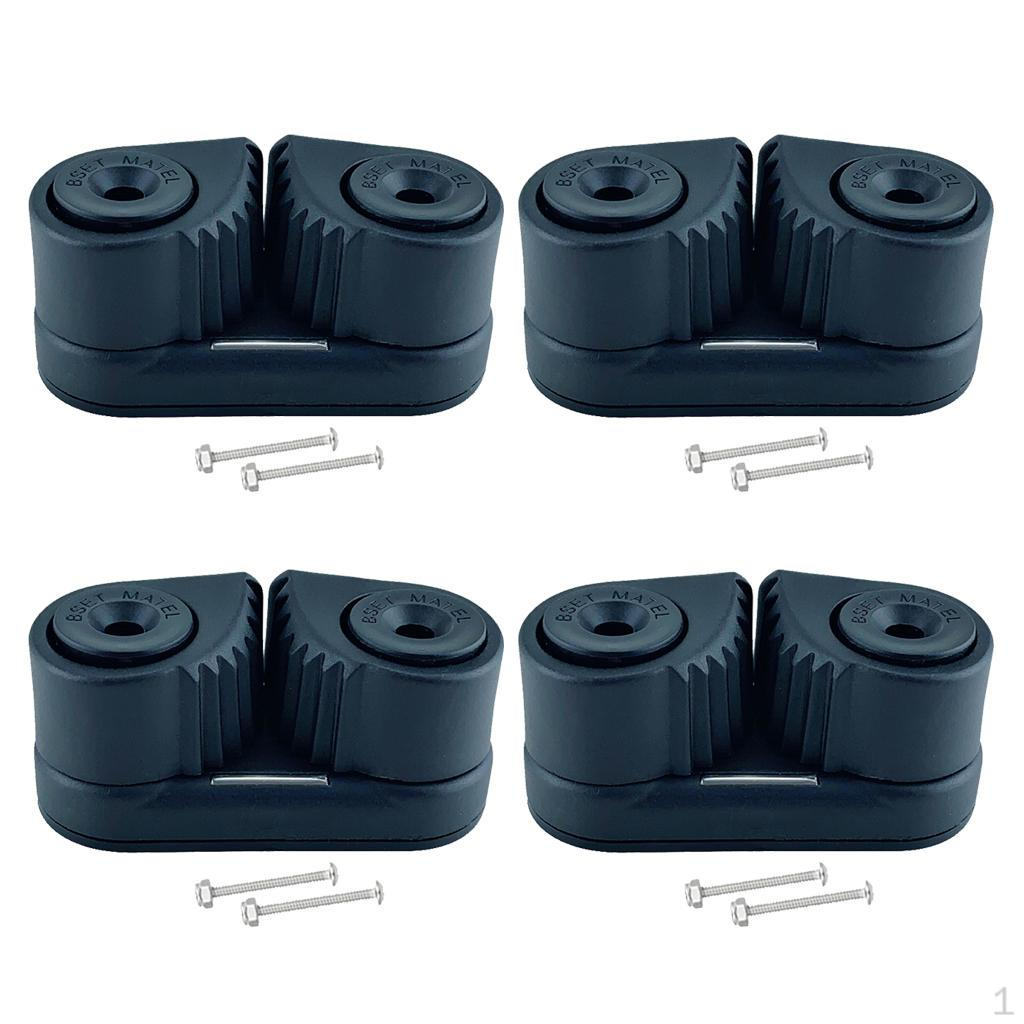 

4 шт. Кулачковый стопор Вертлюжный киповый ролик для морской парусной оснастки 12 мм диам.. ковбой