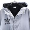 adidas Hooded Batting jacket 140 Silver system Back bore Kid's Used