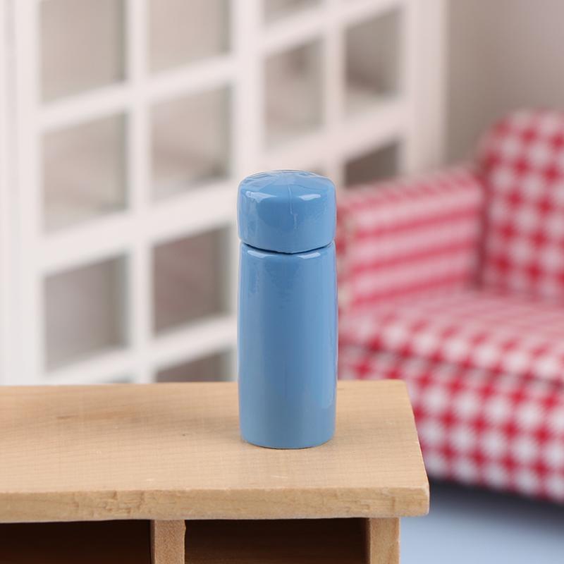 

1/12 кукольный домик миниатюрный термос чашки стакан для воды кукольный домик еда игровая сцена декор аксессуары синий