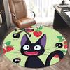 Jiji Cat,Strawberry Forest Chair Mat Round Rug Office Carpet, Non Slip, Suitable for Living Rooms, Bedrooms,Decor1205813a