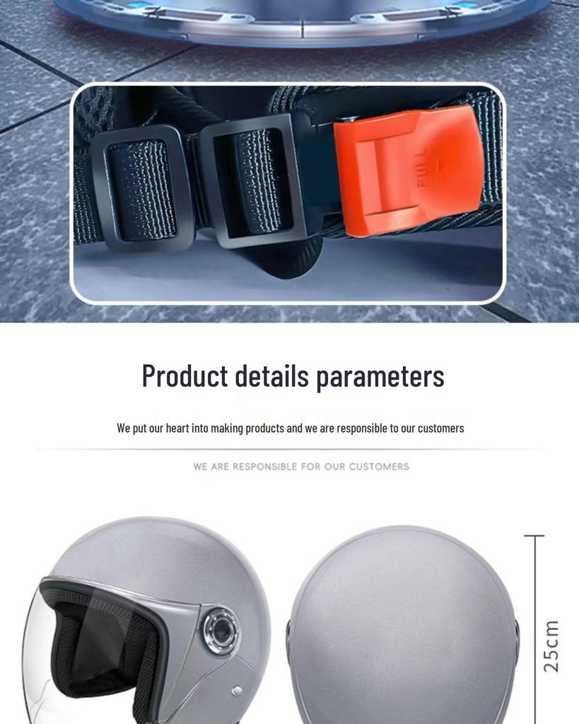 All-Season GB Certified Electric Bicycle Helmet: Half Helmet for Motorcycle Safety with Winter Protection for Men and Women