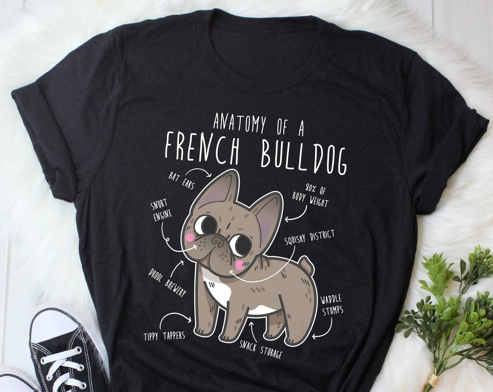 French Bulldog Shirt,  , Funny Dog Lover Gift, Cute Frenchie T-shirt, Brown Brindle French Bulldog Tshirt, Pet Tee, Dog Mom, Dog Dad 150
