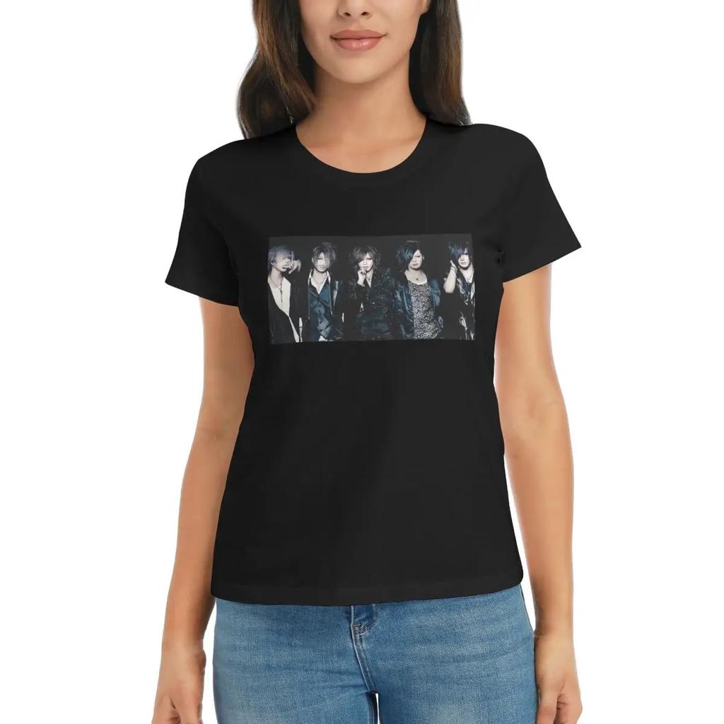 Women TShirt Japan Rock The Gazette Band Summer Short Sleeve Tees Round Neck Cotton T Shirts Clothes Tops Streetwear
