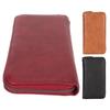 Credit Card Wallet 36 Card Slots Safe PU Leather Long  Case Purse with Hand Strap for ID Card 