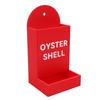   Chicken Feeder Hanging Gravity Feed Oyster   Dispenser for Small to Medium Poultry Desktop Decoration Red