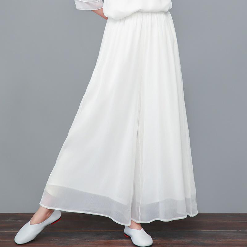 Women's Zen-Inspired Summer Hanfu Skirt - Retro Chinese Style