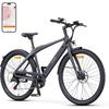 ENGWE N1 Air - Vélo Électrique - 28 Pouce- Cadre En Fibre De Carbone - Autonomie 100 Km - Batterie 36V 10Ah - Freins À Disque - Gris