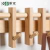 Walnut Stump Hook Coat Rack Wall Multi Hook Solid Wood Wall Mounted Coat Rack No Punch Log Coat Rack Hangers