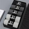 5 Pairs Black Business Men Socks Cotton New Style Casual Socks Man Soft Breathable Summer Winter Long Socks for Male Sock