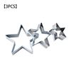 3PCS Molds Cookies Biscuits Cake Moulds Star Shaped Stainless Pastry Baking Tools Set