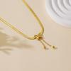 Elegant Gold Butterfly Tassel Chain Necklace for Women - Non-fading, Versatile, Fashionable Accessory