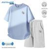 Jeanswest Men's Summer Casual Cotton Two-Piece Set