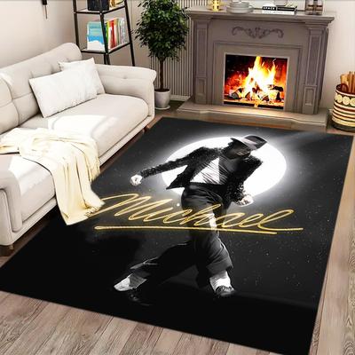 Michael Jackson Dance Icon Rug for Living Rooms, Bedrooms, Home Décor, and As Gifts.