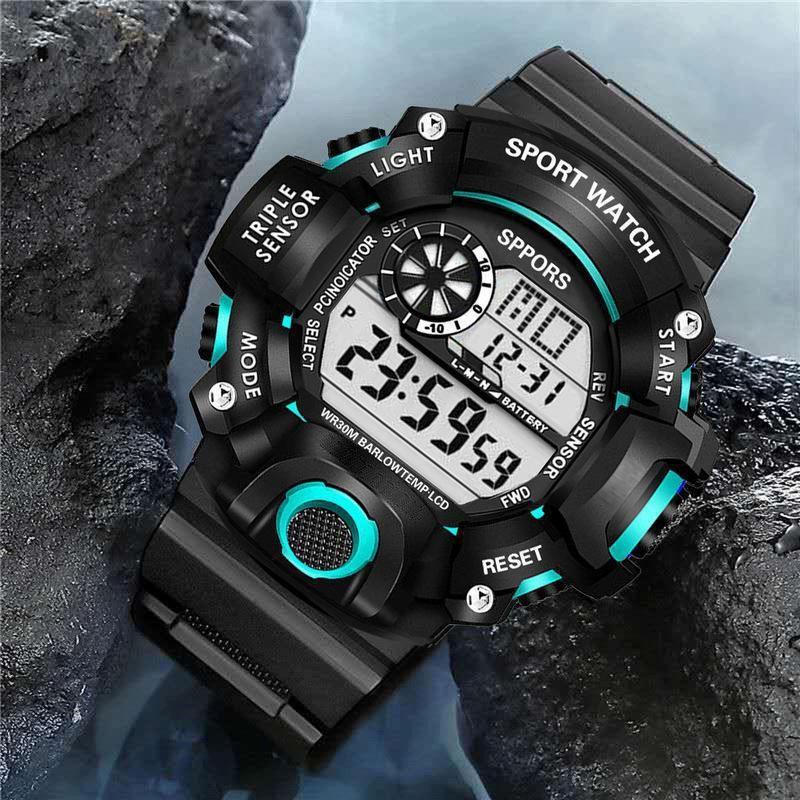 Available: Waterproof Multifunction Sports Watch for Men, Women & Students – Luminous Electronic Wristwatch