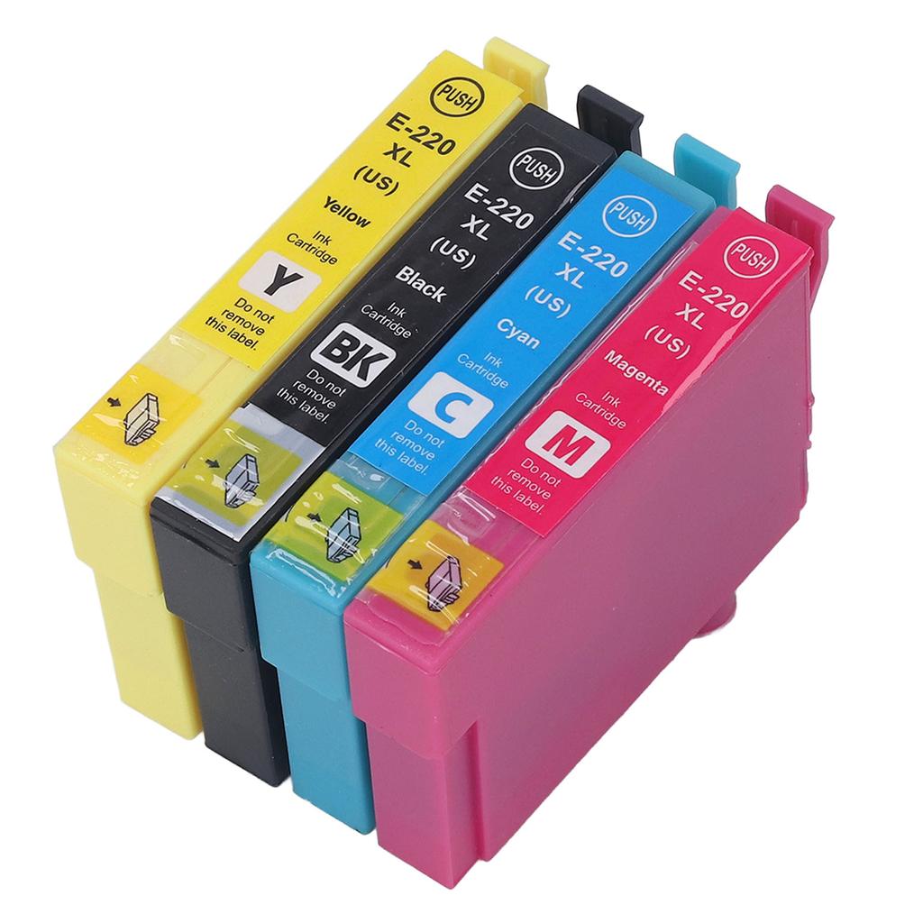 4 Stück Tintenpatronen Kompatibel Nachfüllersatz 4 Farben BK C M Y für WorkForce WF 2630 2650 2660 2750 2760 Drucker