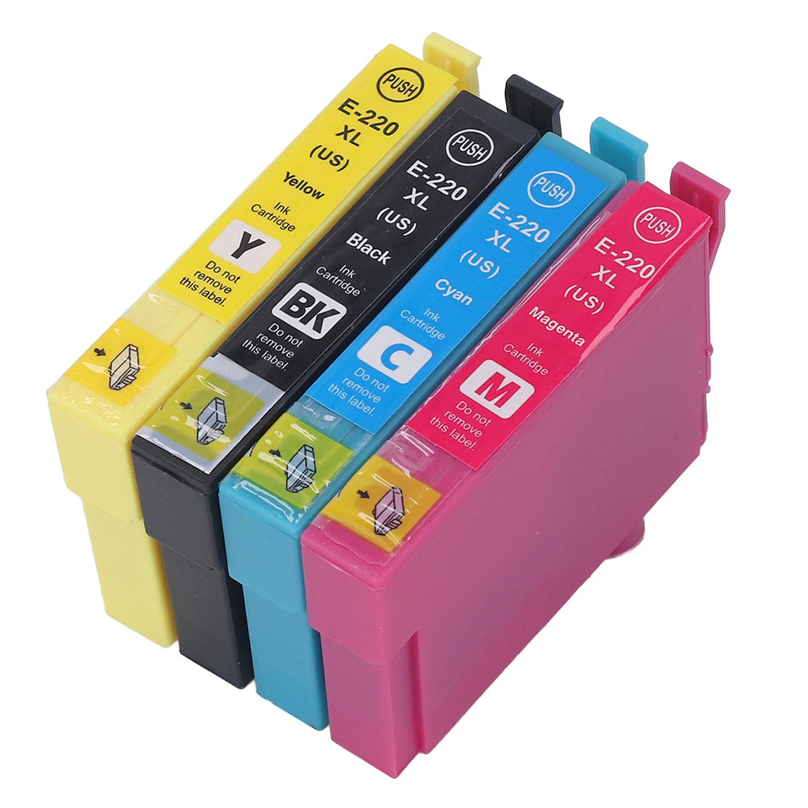 

4 шт. Чорнильні картриджі Сумісні Заправні Замінні 4 кольори BK C M Y для принтера WorkForce WF 2630 2650 2660 2750 2760