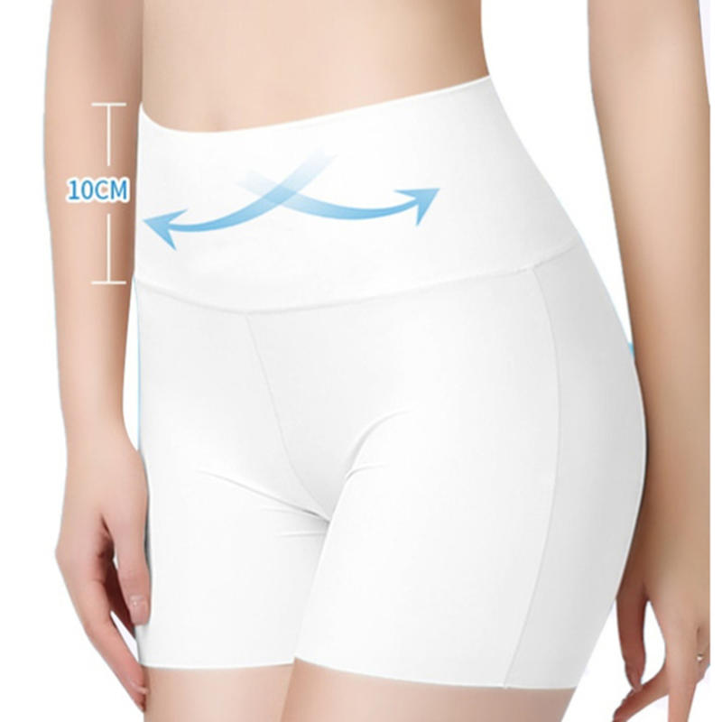 Women Fashion Sports Yoga High Waist Elastic Shorts Sexy Anti-Glare Seamless Safety Pants Boxer Briefs