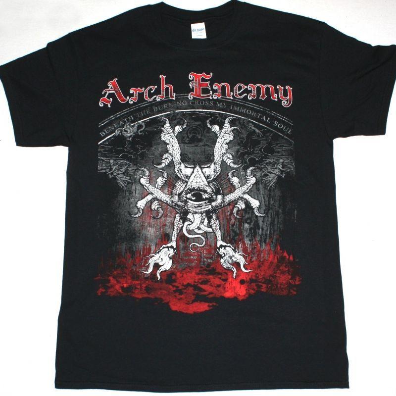 ARCH ENEMY DECEIVERS TOUR 2023 Футболка Хэви-метал Топы Рок Панк Футболки Готика Винтаж Уличная одежда Повседневная Свободная Футболка С принтом Оверсайз Футболка Унисекс L