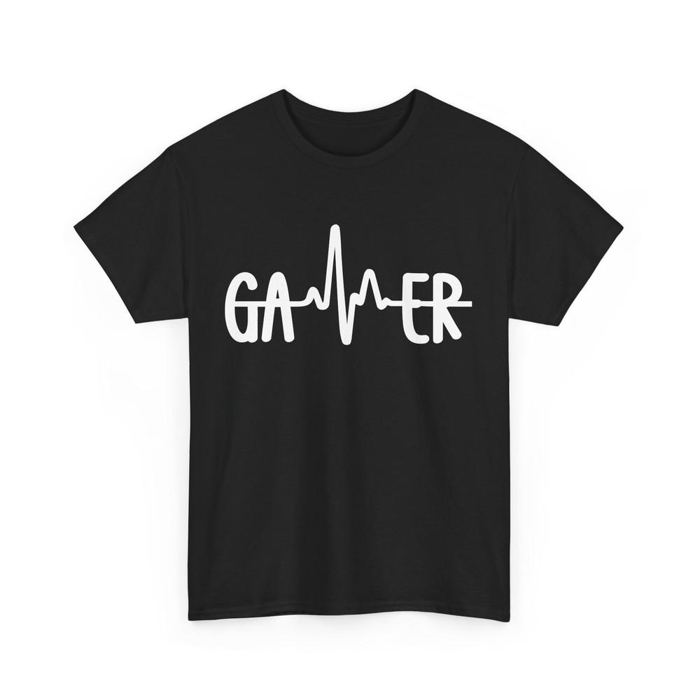 

Video Gamer T-Shirt, Gamer Heartbeat Video Games Lovers Boys T-Shirt 2XL