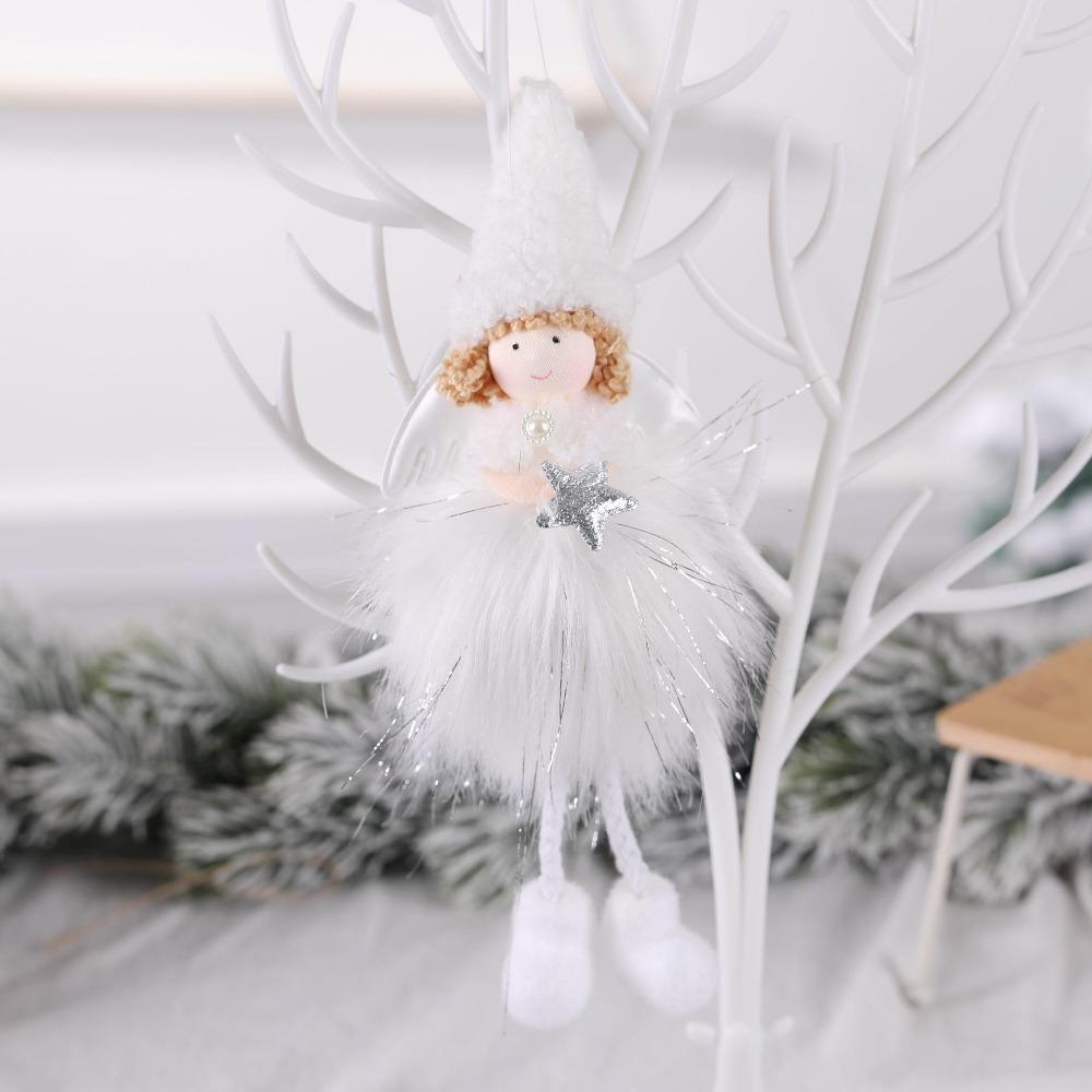 New Christmas Supplies Christmas Feather Angel Christmas Tree Decoration Pendant Small Pendant Christmas
