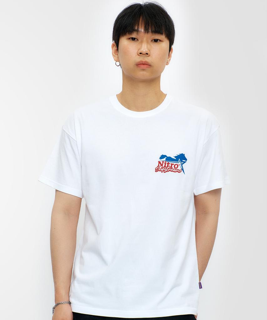 LAUGHER Horse Star T-Shirt - White