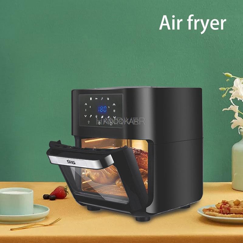Automatic Multifunctional Electric Fryer Smokeless Electric Oven Household 12L Intelligent Touch Screen Air Fryer