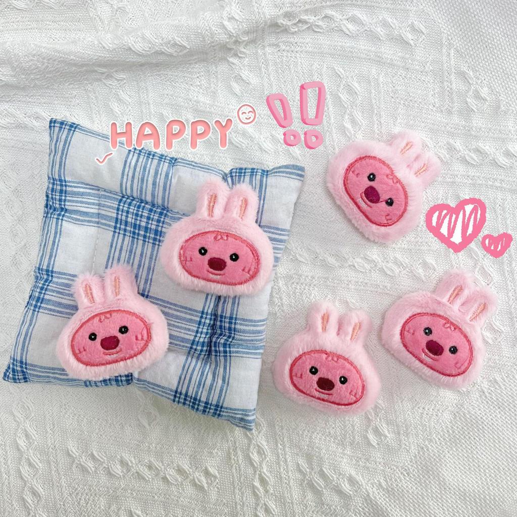 Adorable Mini Plush Rabbit Toy: Cute Cartoon Head Doll for Children’s Decor