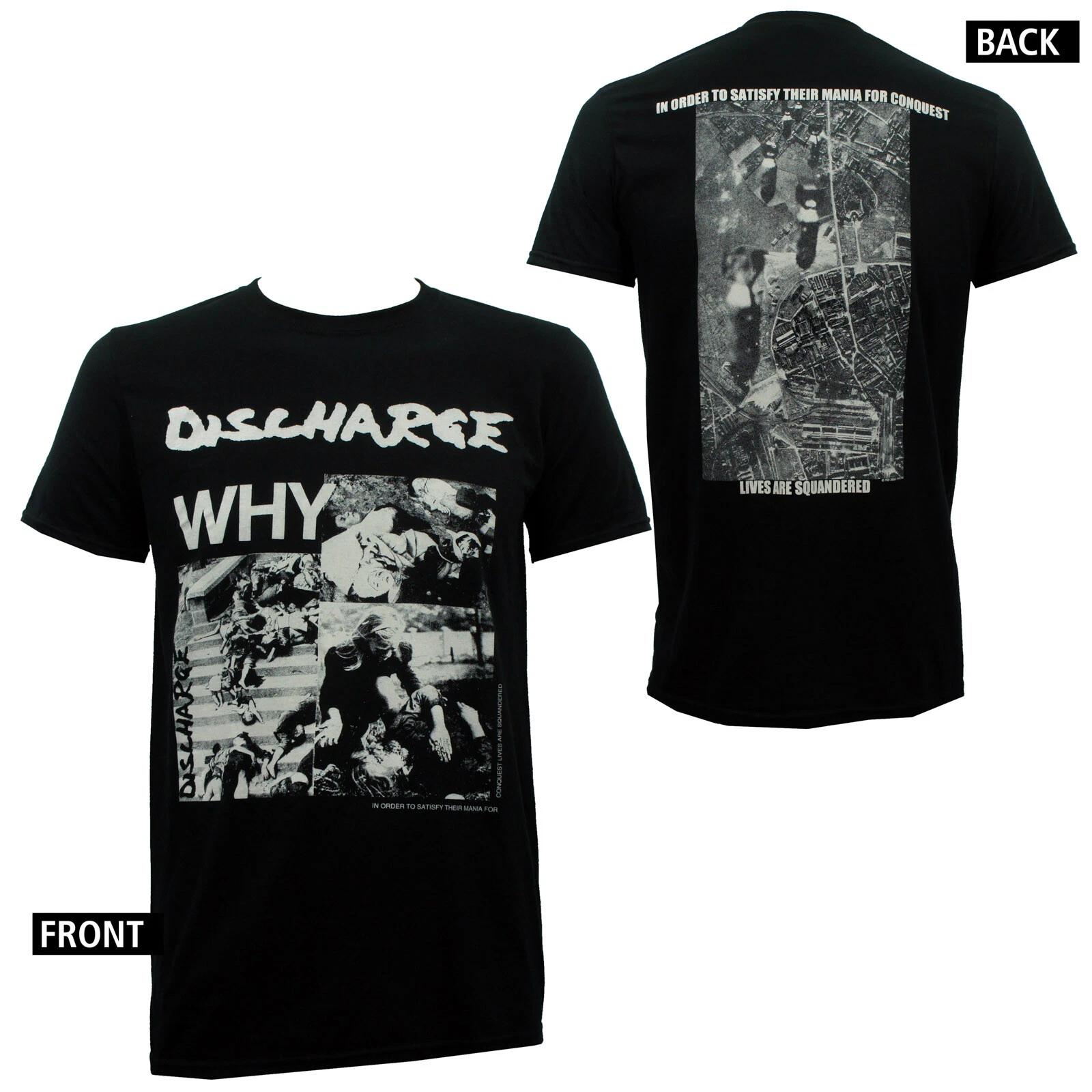 DISCHARGE Band Why? Album Cover Slim Fit T-Shirt S M L XL 2XL NEW S