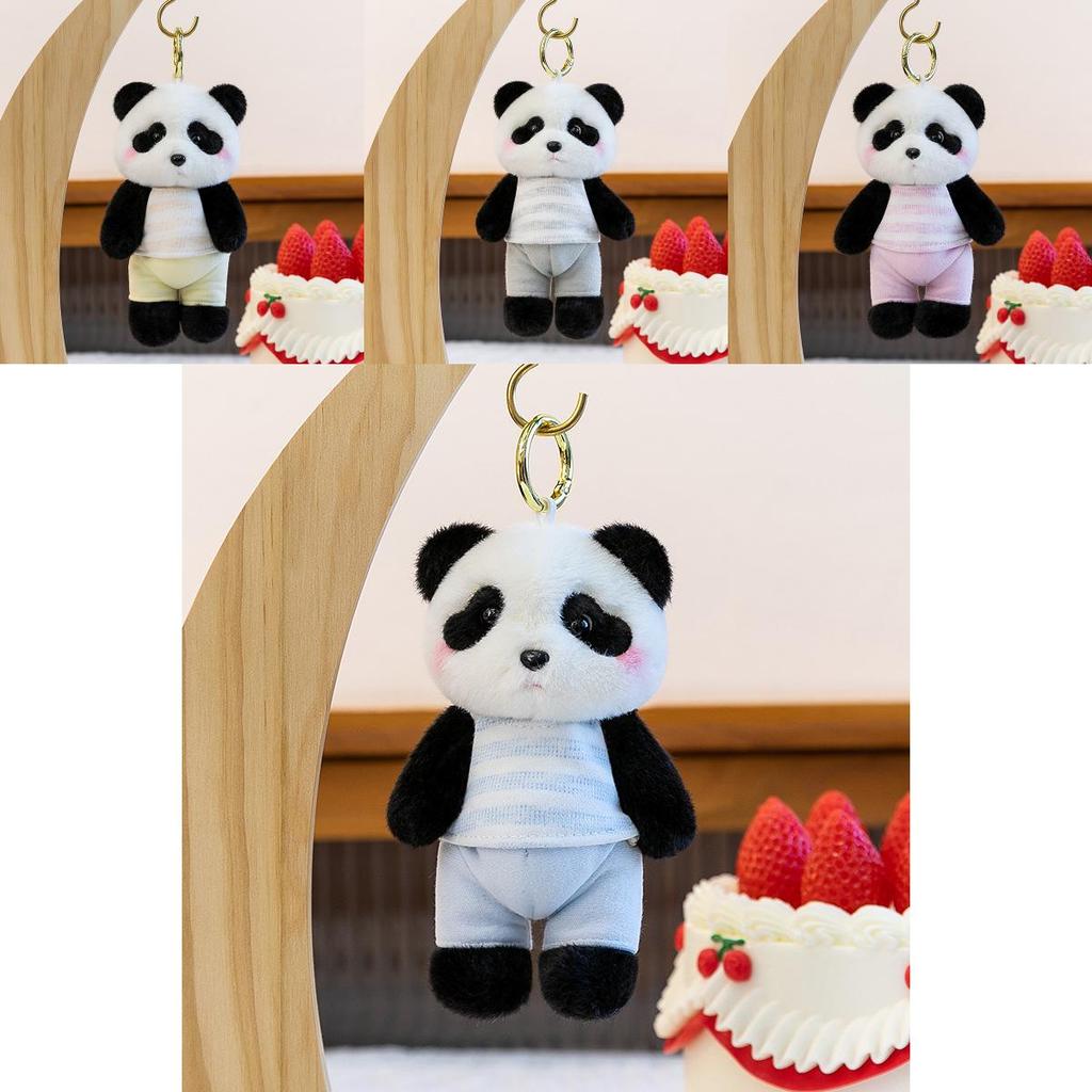 Cartoon Animal Plush Toy Keychain With Soft Fabric For Bag Decor And Collectible Gifts