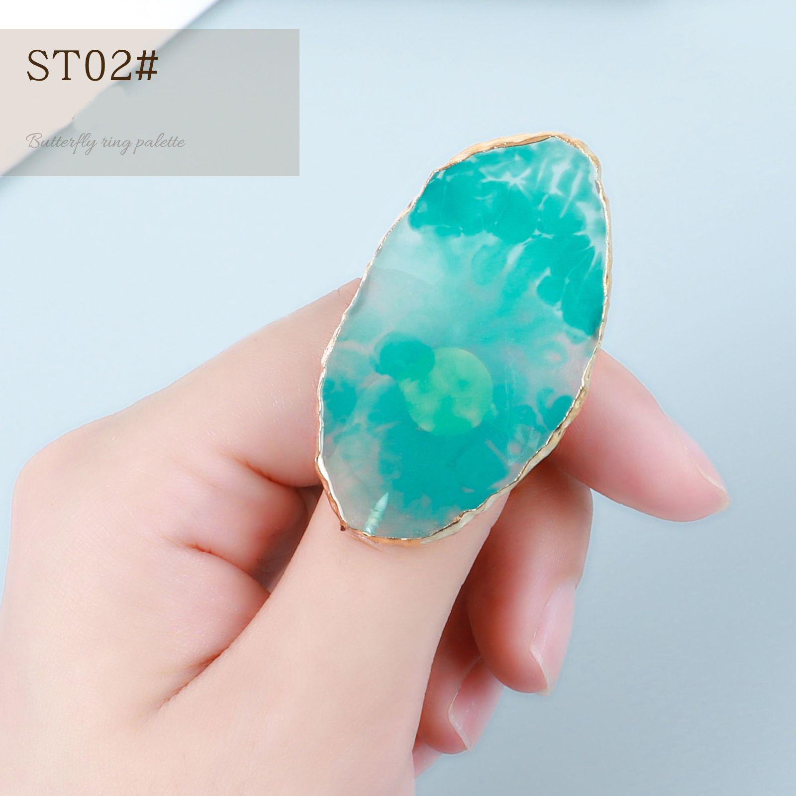 

Showing Shelf Finger Ring Nail Art Palette Nail Art Plate Tips Nail Display Stand Pigment Holder ST02