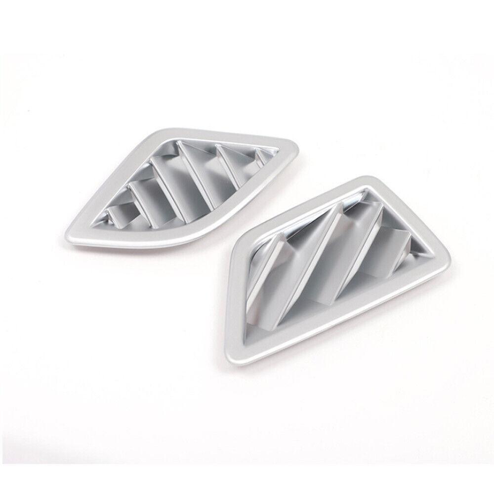 Silver ABS Car Dashboard Air Vent Outlet Panel Trim For BMW 5 Series F10 2011-17
